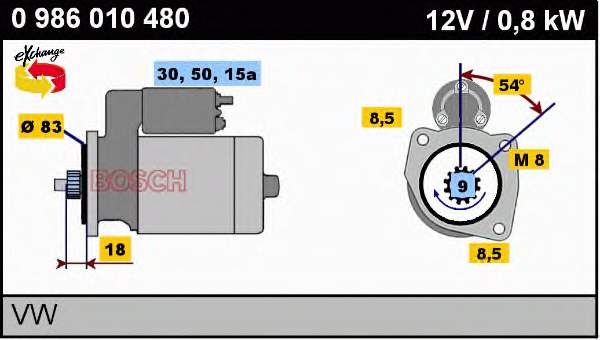 0986010480 Bosch