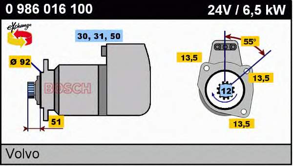 0986016100 Bosch