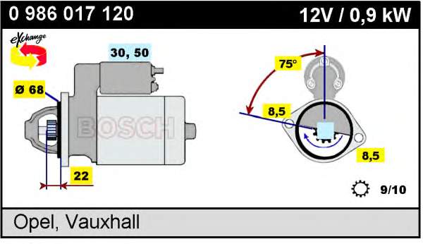 0986017120 Bosch