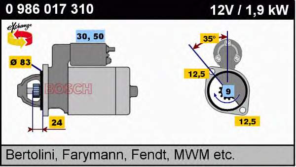 Motor de arranque LRS00956 Lucas