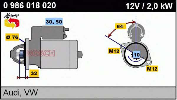 Motor de arranque Audi A4 8EC