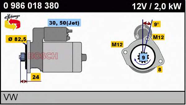 Comprar 0986018380 Bosch Motores de arranque