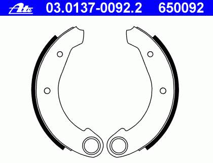 Zapatas de frenos de tambor traseras 95663080 Peugeot/Citroen