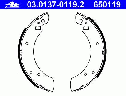 Zapatas de frenos de tambor traseras 5020411 Ford