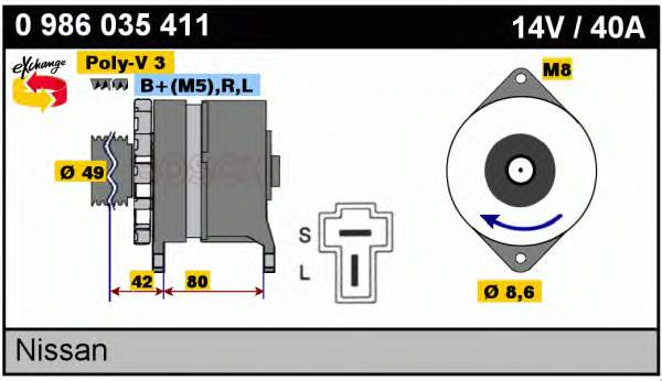 LR140133 Hitachi alternador