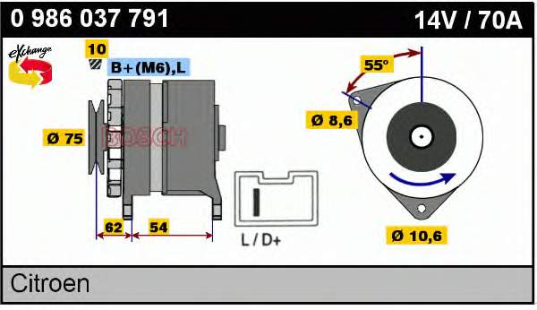 Comprar 0986037791 Bosch Dynamo
