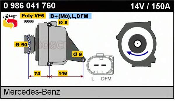 Comprar 0986041760 Bosch Dynamo