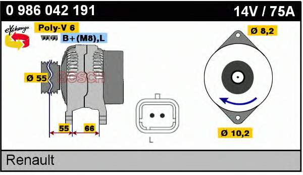 Alternador del motor Recoficial REC20151470 precio, desde 200,29 EUR