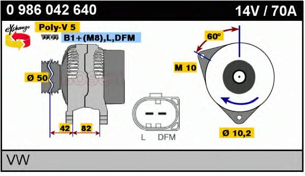 Comprar 0986042640 Bosch Dynamo