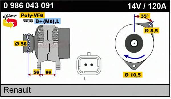 Alternador Volvo S40 1 VS