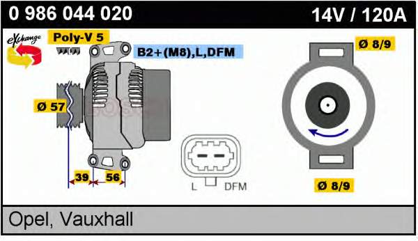 Comprar 0986044020 Bosch Dynamo