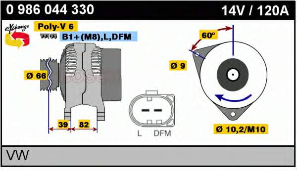 Alternador del motor Recoficial REC20152760 precio, desde 243,41 EUR