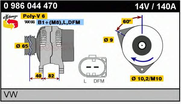 Alternador 4645 Cevam