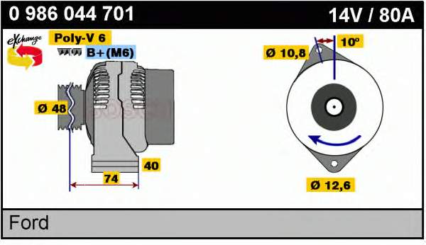 4009 Cevam Alternador de coche