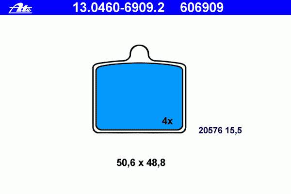 Pastillas delanteras 1025 Tomex