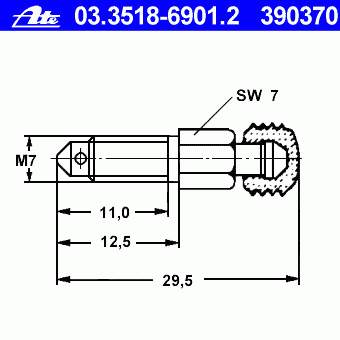 Comprar 41128AX60A Nissan/Infiniti Válvula de purga de la pinza de freno delantera