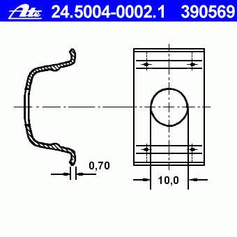 Abrazadera de fijación de la manguera de freno Renault (RVI) 8200646065 precio, desde 1,97 EUR