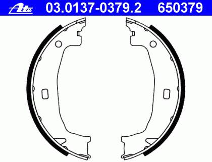 Zapatas de freno de mano 03013703792 ATE