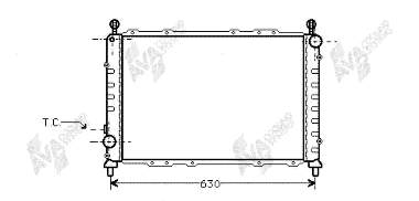 Radiador refrigeración del motor 01002055 VAN Wezel