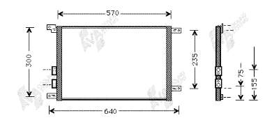 Condensador aire acondicionado Alfa Romeo 147 937