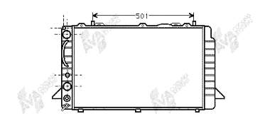 03002089 VAN Wezel radiador refrigeración del motor