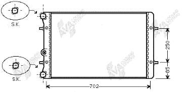 03002155 VAN Wezel Refrigeración del motor