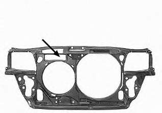 Soporte de radiador completo (panel de montaje para foco) para Audi A4 B5 8D2