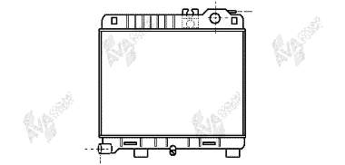 06002033 VAN Wezel radiador refrigeración del motor