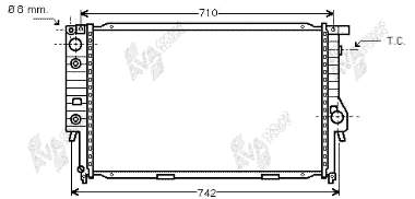 06002094 VAN Wezel radiador refrigeración del motor