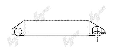 Radiador de aire, intercooler 96742 Nissens