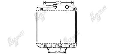 Radiador refrigeración del motor 11002035 VAN Wezel