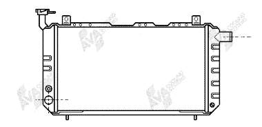 Radiador refrigeración del motor ADN19803 Blue Print