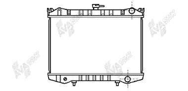 13002064 VAN Wezel radiador refrigeración del motor