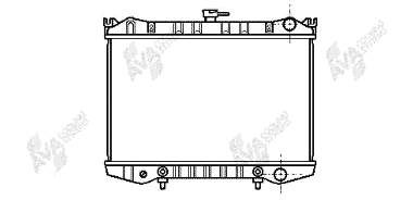 Radiador refrigeración del motor 13002076 VAN Wezel