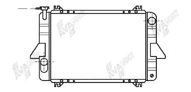 Radiador del motor 13002088 VAN Wezel