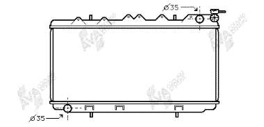 Radiador refrigeración del motor 13002102 VAN Wezel