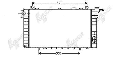 Radiador refrigeración del motor 21400G9800 Nissan