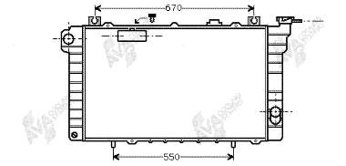 Radiador refrigeración del motor 13002113 VAN Wezel