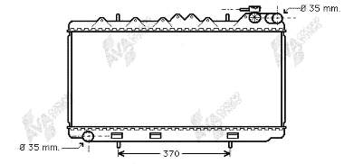 Radiador refrigeración del motor 13002122 VAN Wezel