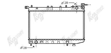 13002123 VAN Wezel radiador refrigeración del motor