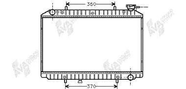 Radiador refrigeración del motor ADN19831 Blue Print