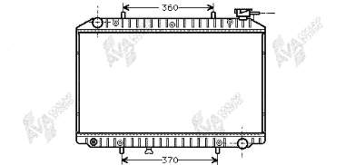 Radiador refrigeración del motor 214109C004 Nissan