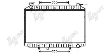 Radiador refrigeración del motor 13002155 VAN Wezel