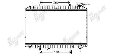 ADN19862C Blue Print radiador refrigeración del motor