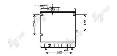 Radiador refrigeración del motor 5979815 Fiat/Alfa/Lancia