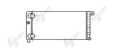 Radiador refrigeración del motor 17002074 VAN Wezel