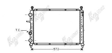 Radiador refrigeración del motor 7612178 Fiat/Alfa/Lancia