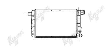 17002132 VAN Wezel radiador refrigeración del motor
