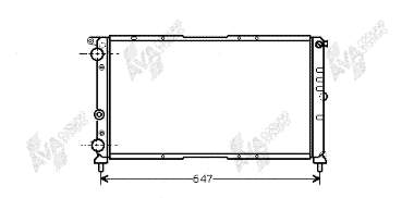 17002142 VAN Wezel radiador refrigeración del motor