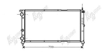 17002143 VAN Wezel radiador refrigeración del motor